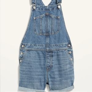 Jean short overalls